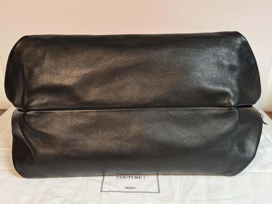 Moschino Rider Shopper XL Tote Bag + Pochette Fantasy Print Black Gold 2023