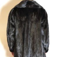Moderne Nerzjacke dunkelbraun Sonderanfertigung vom Kürschner Gr. 36/38 Damen