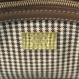Fendi Baguette Medium Umhängetasche Braun & Gold Wolle Top Zustand