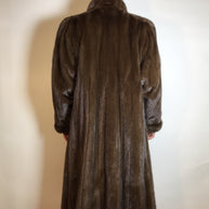 Wunderschöner langer Nerzmantel Original SAGA MINK Nerz braun Gr. 38/40 Damen