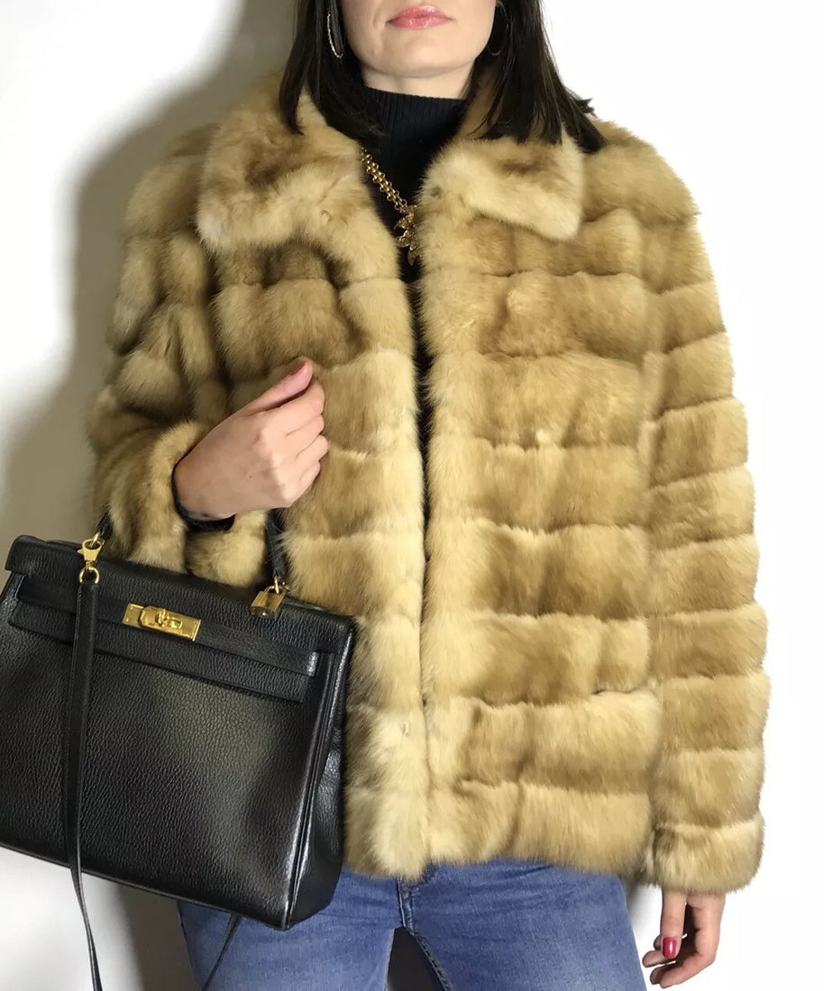 Traumhafte Gold Zobel Jacke by FEILITSCH Damen EU: 38 absolut neuwertig!