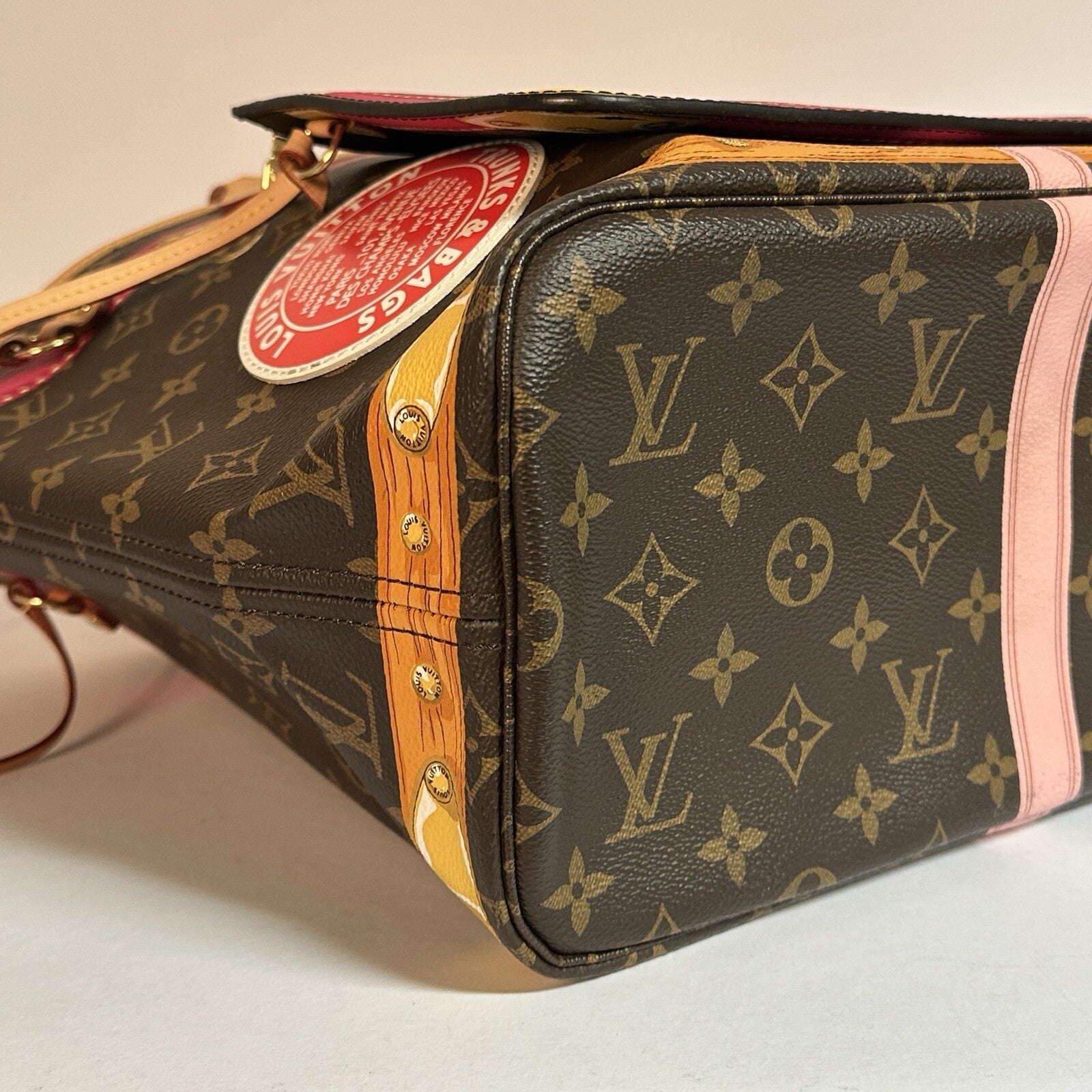 Louis Vuitton Summer Trunk Monogram Neverfull MM Tote Bag M41390