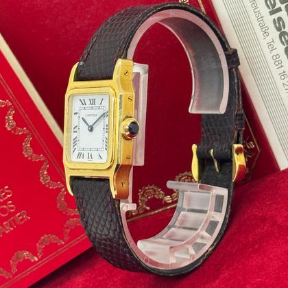 Cartier Santos Dumont Gold Handaufzug Ref. 78097