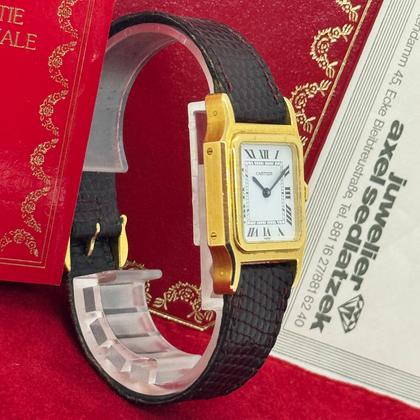 Cartier Santos Dumont Gold Handaufzug Ref. 78097