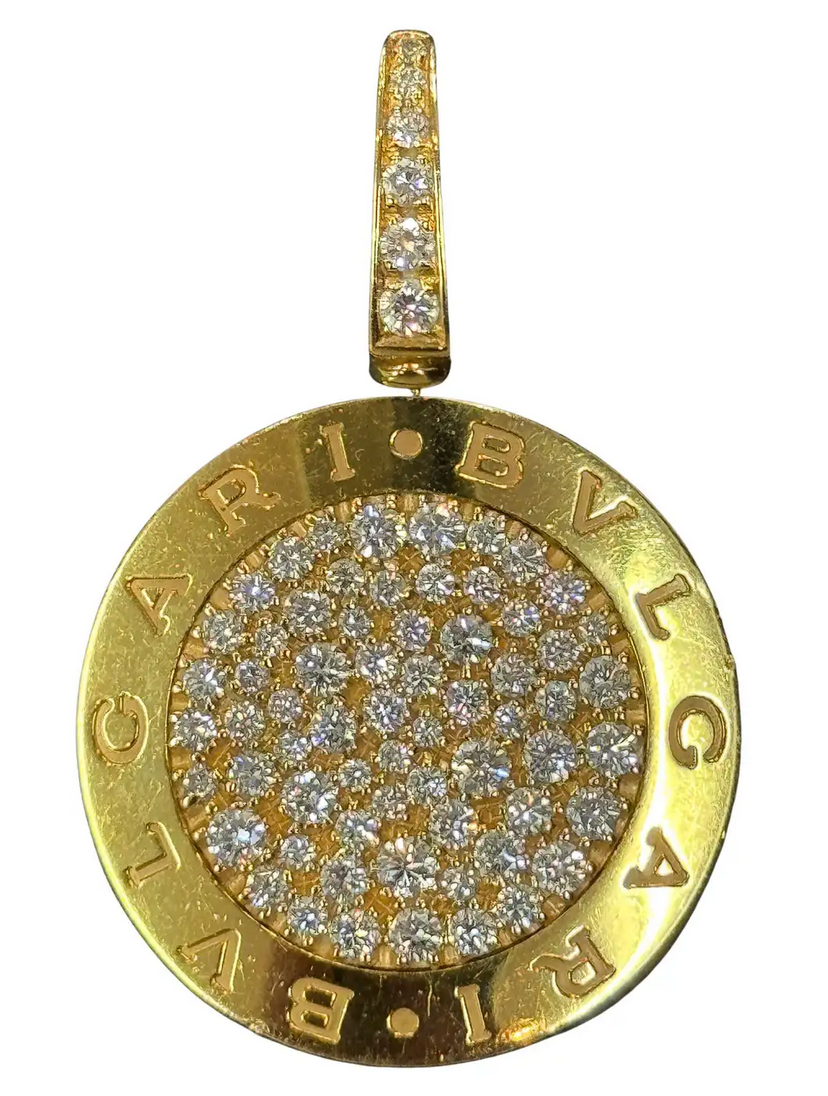 Bvlgari Roma Collana Anhänger aus 18K Gelbgold mit 2,7 ct Diamanten