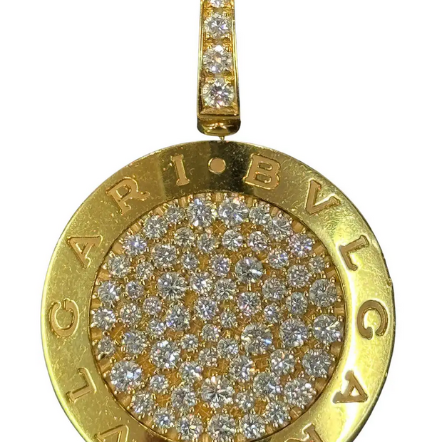 Bvlgari Roma Collana Anhänger aus 18K Gelbgold mit 2,7 ct Diamanten