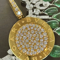 Bvlgari Roma Collana Anhänger aus 18K Gelbgold mit 2,7 ct Diamanten