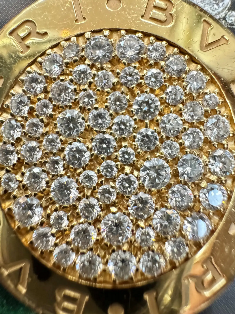 Bvlgari Roma Collana Anhänger aus 18K Gelbgold mit 2,7 ct Diamanten