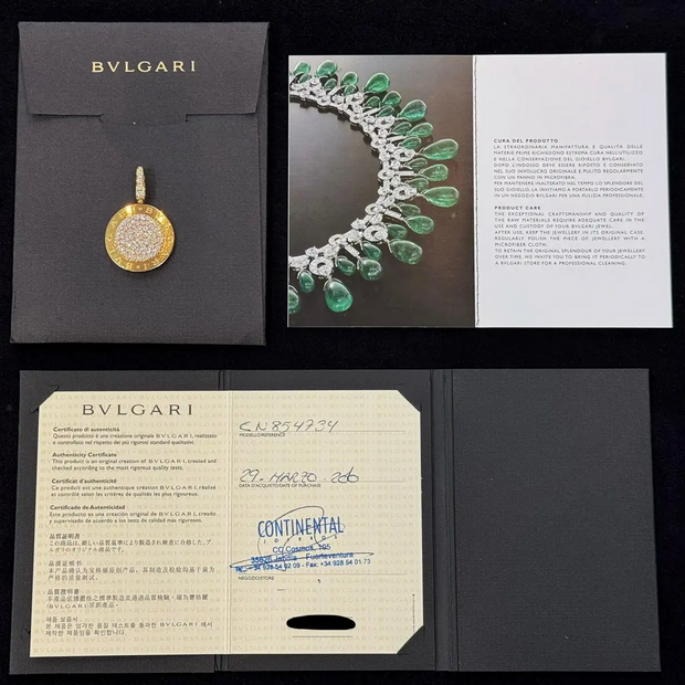 Bvlgari Roma Collana Anhänger aus 18K Gelbgold mit 2,7 ct Diamanten