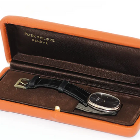Patek Philippe Golden Ellipse d’Or Ref. 3848 Weißgold Blaues Zifferblatt 1970er