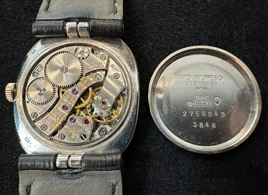 Patek Philippe Golden Ellipse d’Or Ref. 3848 Weißgold Blaues Zifferblatt 1970er