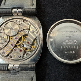 Patek Philippe Golden Ellipse d’Or Ref. 3848 Weißgold Blaues Zifferblatt 1970er