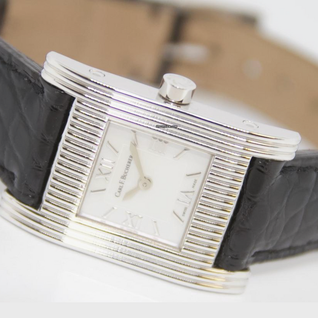 Carl F. Bucherer Pathos 18 Karat Weißgold Damenuhr Ref. 125-004