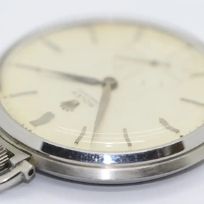 Rolex Precision Ref. 3400 Taschenuhr aus Edelstahl, ca. 1950