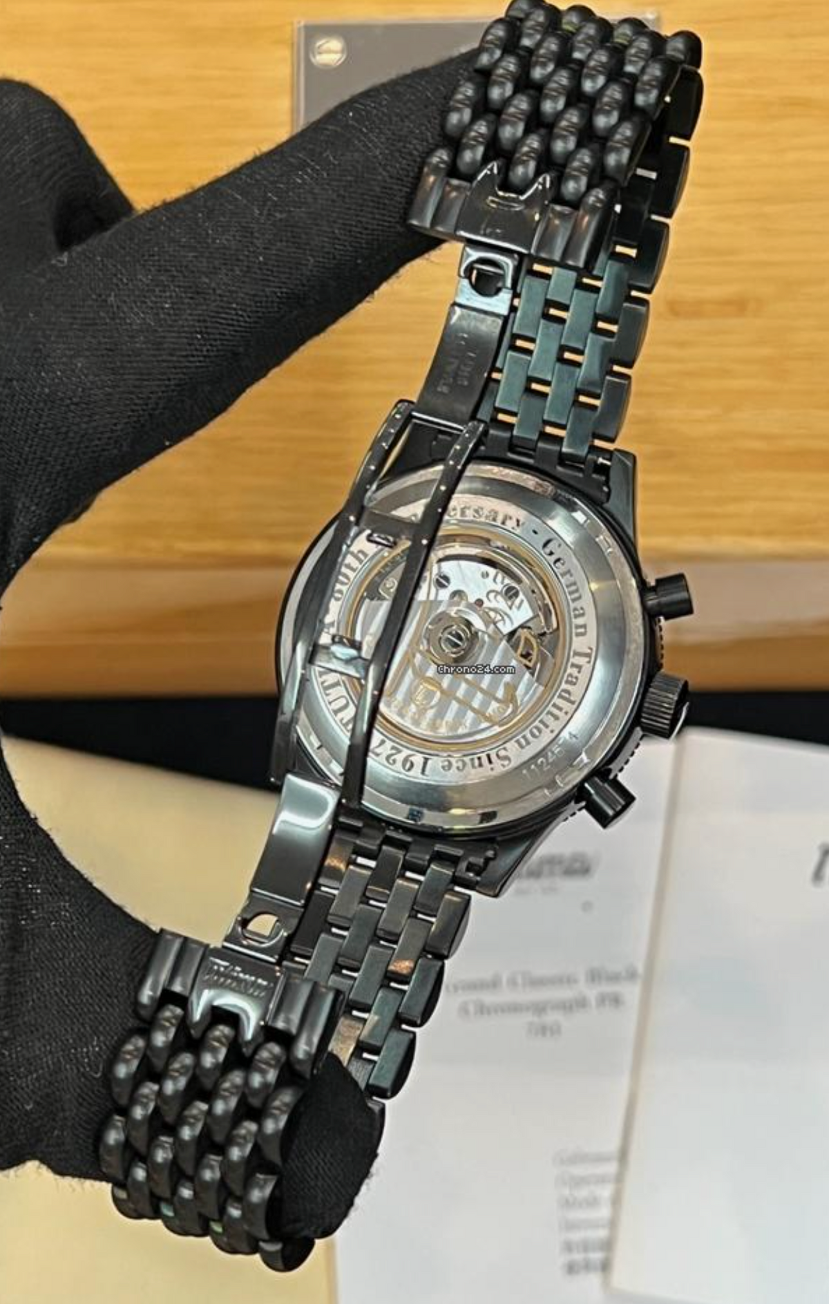 Tutima Grand Classic Black Chronograph PR referenz 781-44