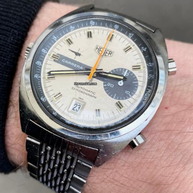 Heuer Vintage Carrera 1553 Automatic Chronograph RARE Tachy Dial