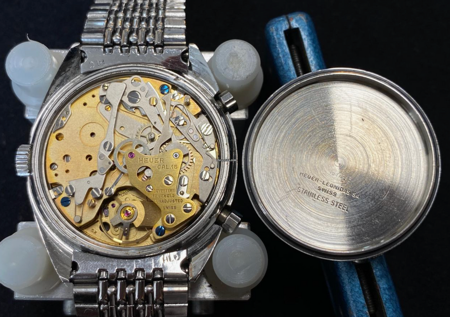 Heuer Vintage Carrera 1553 Automatic Chronograph RARE Tachy Dial