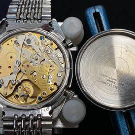 Heuer Vintage Carrera 1553 Automatic Chronograph RARE Tachy Dial