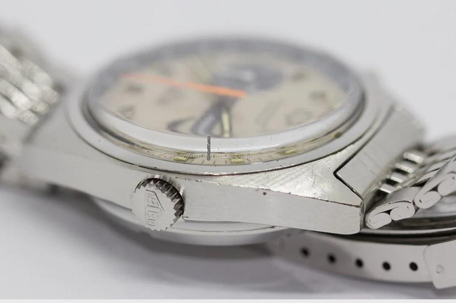 Heuer Vintage Carrera 1553 Automatic Chronograph RARE Tachy Dial