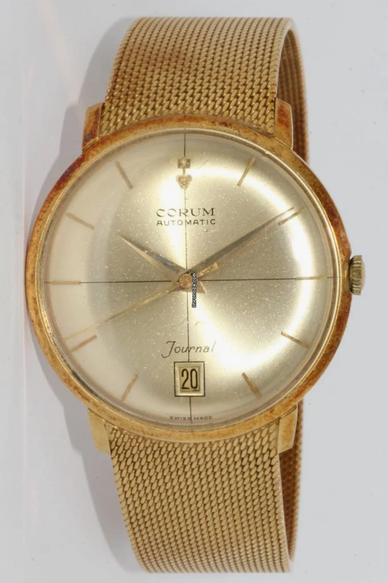 Corum Journal Vintage Armbanduhr 18 Karat Gold Automatic ESZEHA