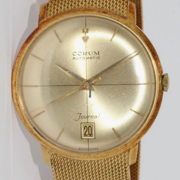 Corum Journal Vintage Armbanduhr 18 Karat Gold Automatic ESZEHA