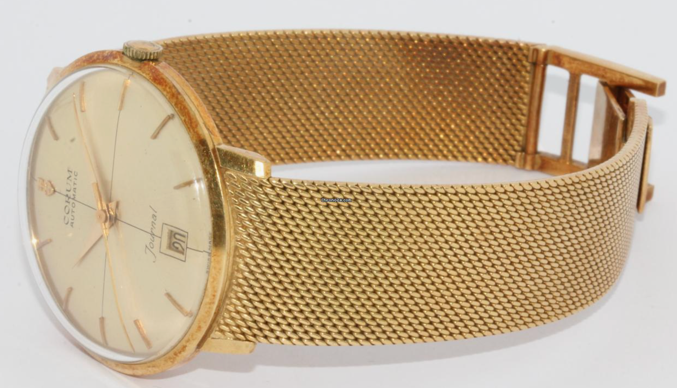 Corum Journal Vintage Armbanduhr 18 Karat Gold Automatic ESZEHA