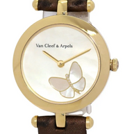 Van Cleef & Arpels Lady Arpels Papillon Damenuhr aus 18K Gold & Diamanten