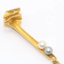 Lapponia Collier aus 14K Gold mit Perlen – Design Björn Weckström 1978