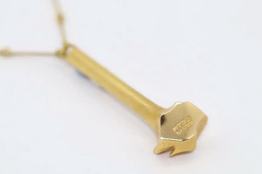 Lapponia Collier aus 14K Gold mit Perlen – Design Björn Weckström 1978