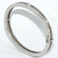 Willer Diamant Armreif aus 18K Weißgold mit Solitär & Brillanten