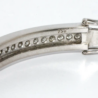 Willer Diamant Armreif aus 18K Weißgold mit Solitär & Brillanten