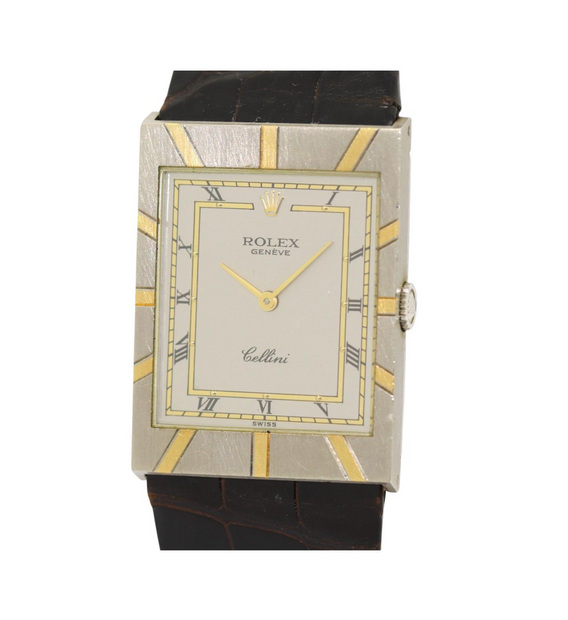 Rolex Cellini 5029 Weißgold & Gelbgold Vintage Damenuhr