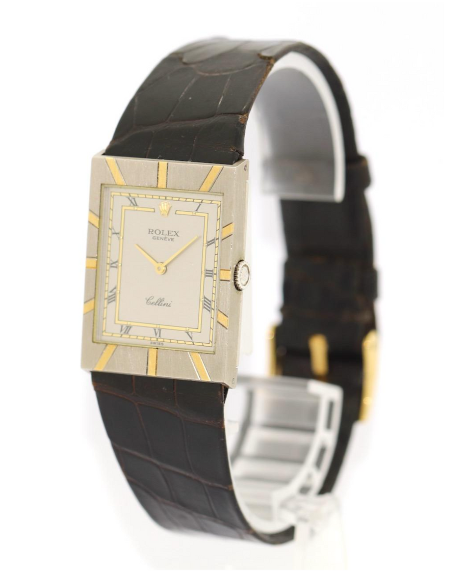 Rolex Cellini 5029 Weißgold & Gelbgold Vintage Damenuhr