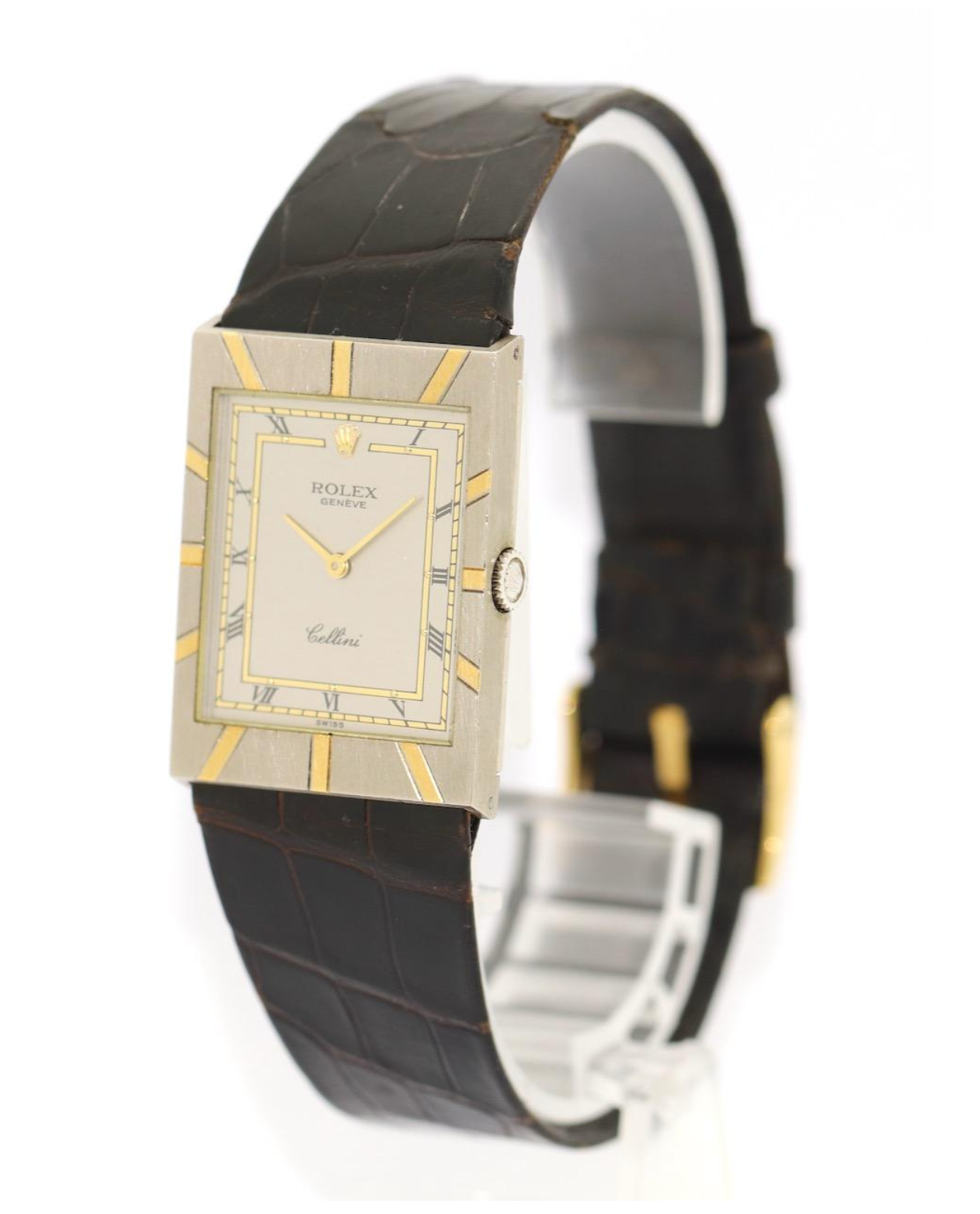 Rolex Cellini 5029 Weißgold & Gelbgold Vintage Damenuhr