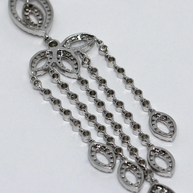 Elegante Diamant-Ohrringe in 18 Karat Weißgold