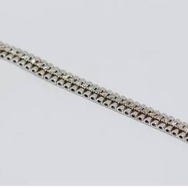 Tennisarmband Weißgold mit 52 Diamanten ca. 5,2 ct
