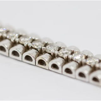 Tennisarmband Weißgold mit 52 Diamanten ca. 5,2 ct