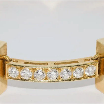 Armband aus 18 Karat Gelbgold mit Citrinen und 41 Diamanten