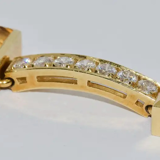 Armband aus 18 Karat Gelbgold mit Citrinen und 41 Diamanten