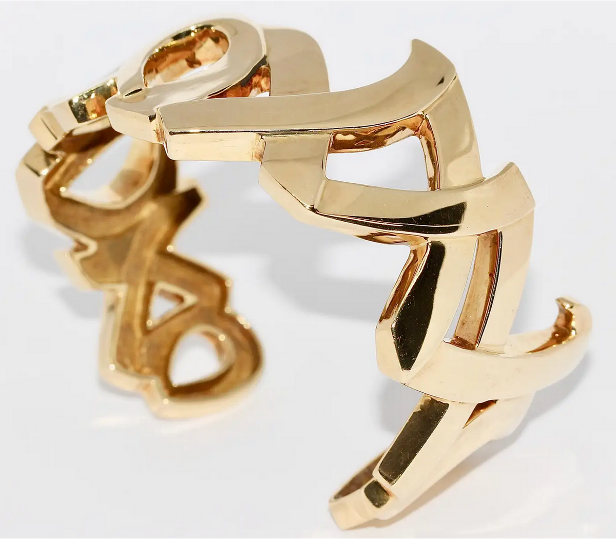 Tiffany & Co. Paloma Picasso Armreif „Love & Kisses XO“ aus 18 Karat Gelbgold
