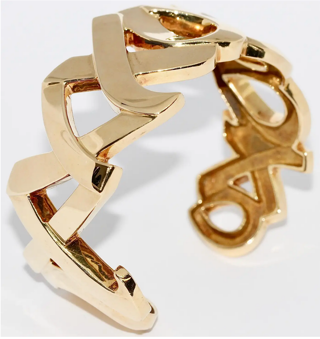 Tiffany & Co. Paloma Picasso Armreif „Love & Kisses XO“ aus 18 Karat Gelbgold