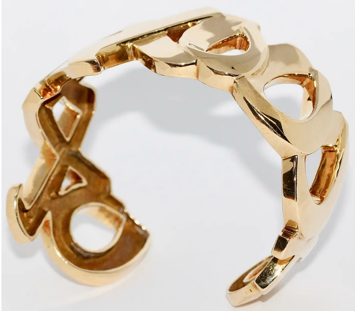 Tiffany & Co. Paloma Picasso Armreif „Love & Kisses XO“ aus 18 Karat Gelbgold