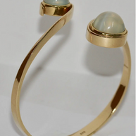 Elegantes Damenarmband aus 14 Karat Gold mit Mondsteinen