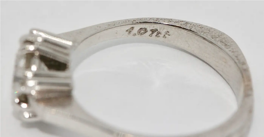 Zertifizierter Solitärring, Verlobungsring mit 1,01 ct Diamant Top Wesselton – 18K Weißgold