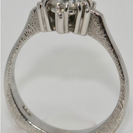 Zertifizierter Solitärring, Verlobungsring mit 1,01 ct Diamant Top Wesselton – 18K Weißgold