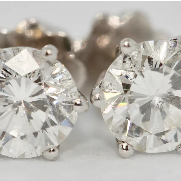 Diamant-Ohrstecker aus 18 Karat Weißgold – 1,45 ct