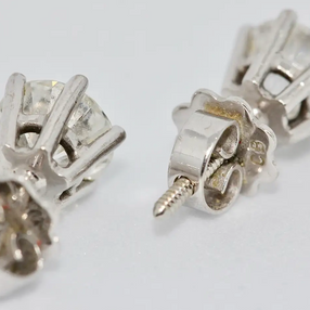Diamant-Ohrstecker aus 18 Karat Weißgold – 1,45 ct