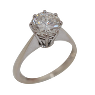 2.00 ct Solitärring aus 14 Karat Gelbgold Diamant – Internally Flawless