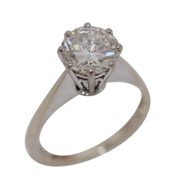 2.00 ct Solitärring aus 14 Karat Gelbgold Diamant – Internally Flawless