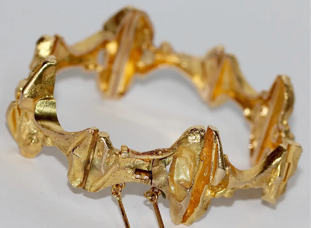 Lapponia Armreif aus 14 Karat Gold – Design Björn Weckström, 1973